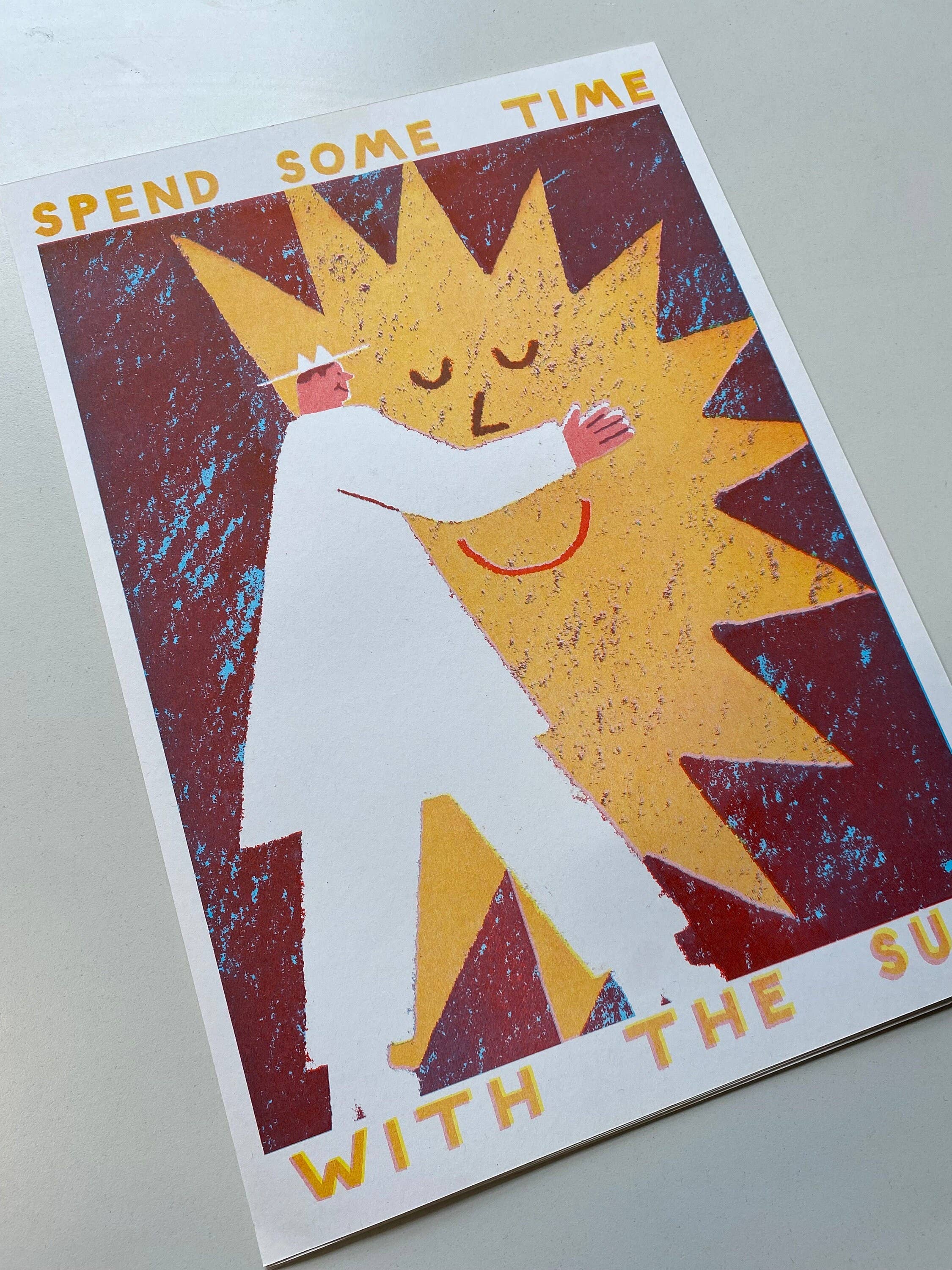 Spend Some Time With the Sun | Riso Print A3