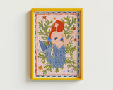 Folk Mermaid Whimsical | Art Print