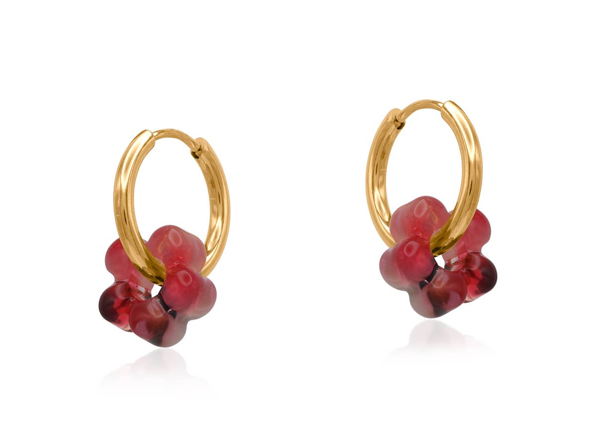Sardinia Petite Resin Huggies Earrings