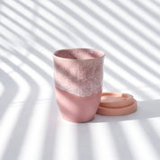 Reusable Ceramic Coffee Cup 8oz in Seville Terracotta