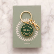 Officially the Best Teacher | Enamel Keyring