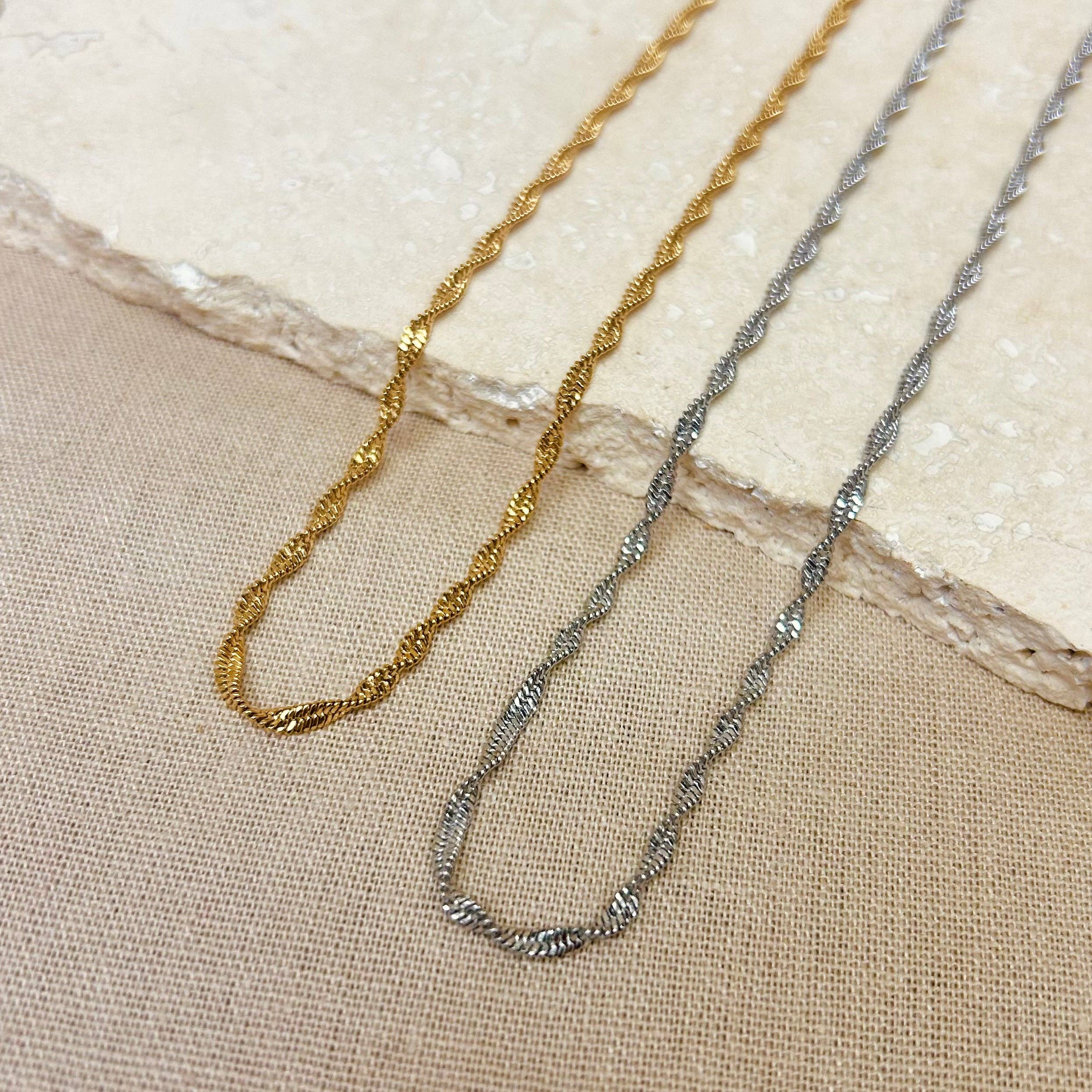 Everyday Twisted Chain Necklace by Little Nell
