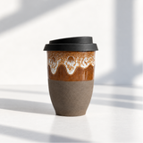 Reusable Ceramic Coffee Cup 8oz in Naples