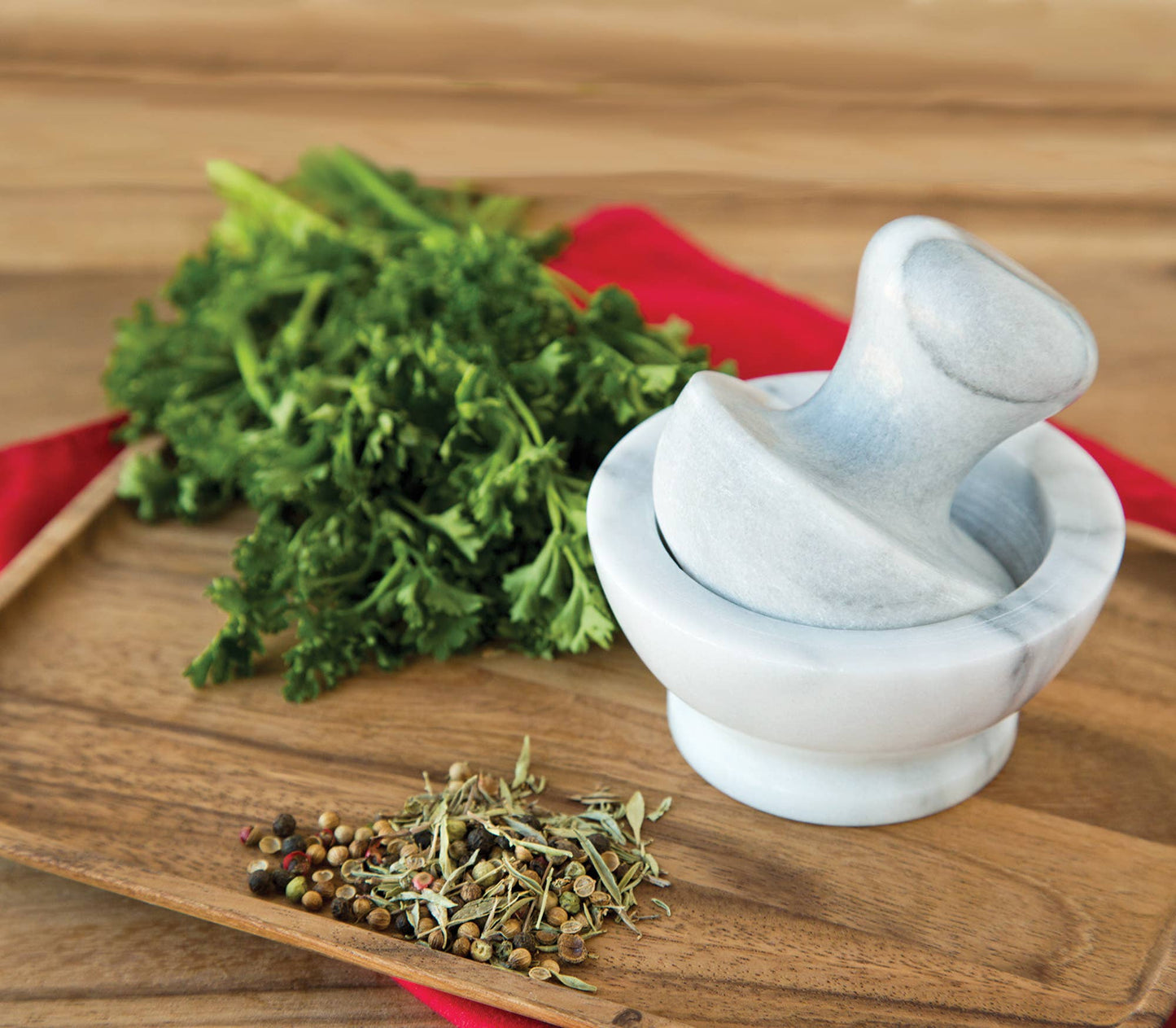 Marble Mortar & Pestle | White 4" x 4" x 4.25"