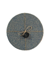Jute Placemats | Cornflower & Natural, Set of 4