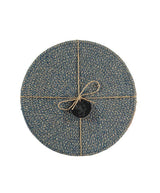 Jute Placemats | Cornflower & Natural, Set of 4