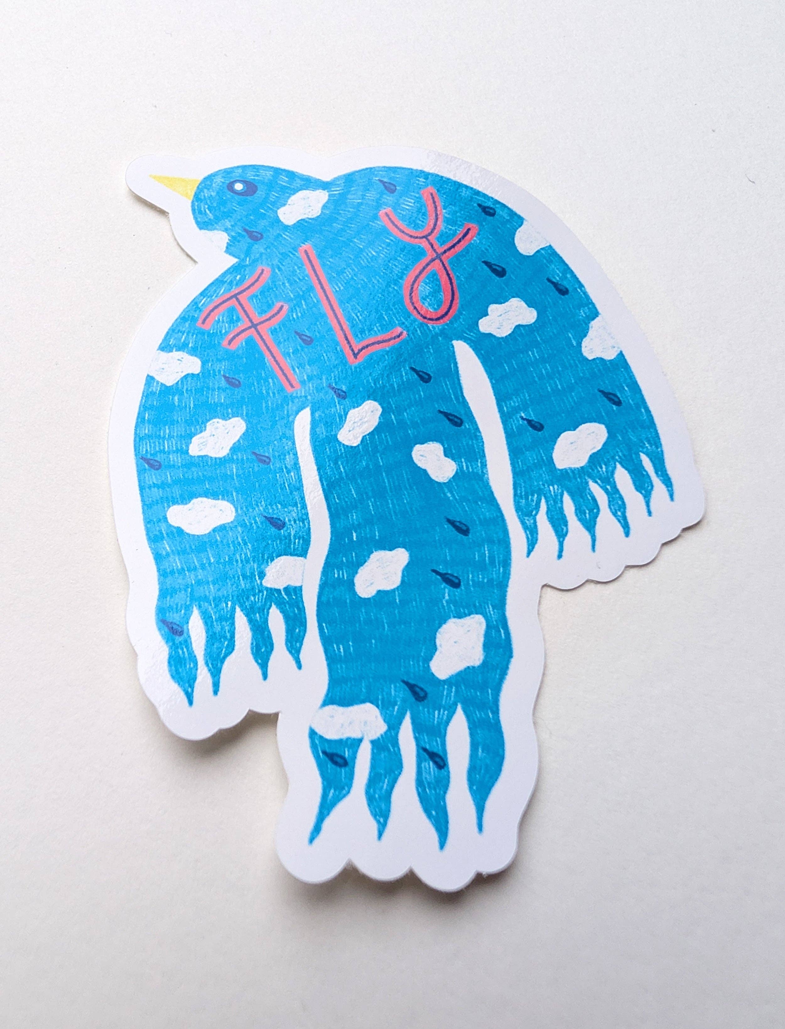 Fly Bird Sticker