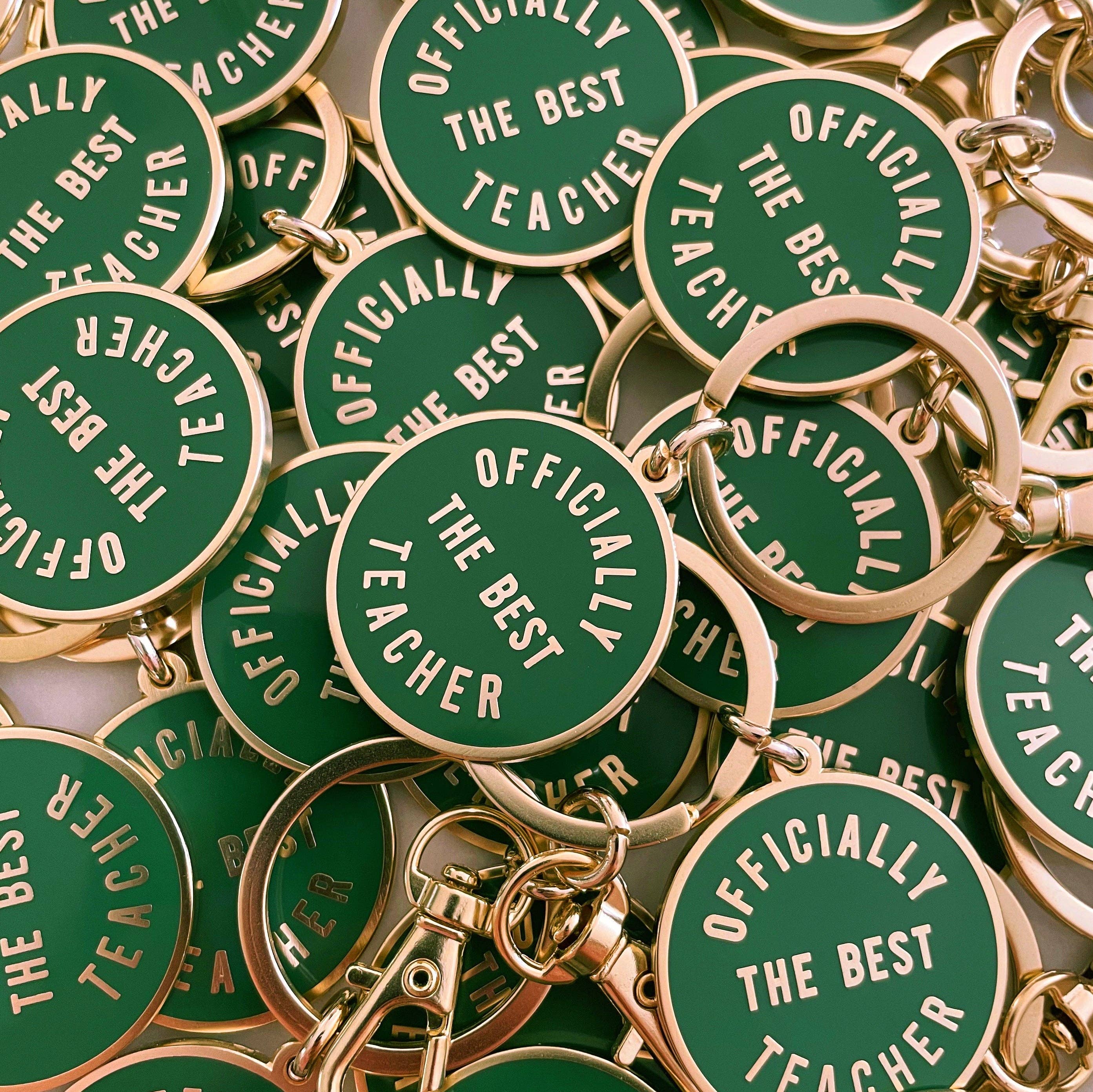 Officially the Best Teacher | Enamel Keyring