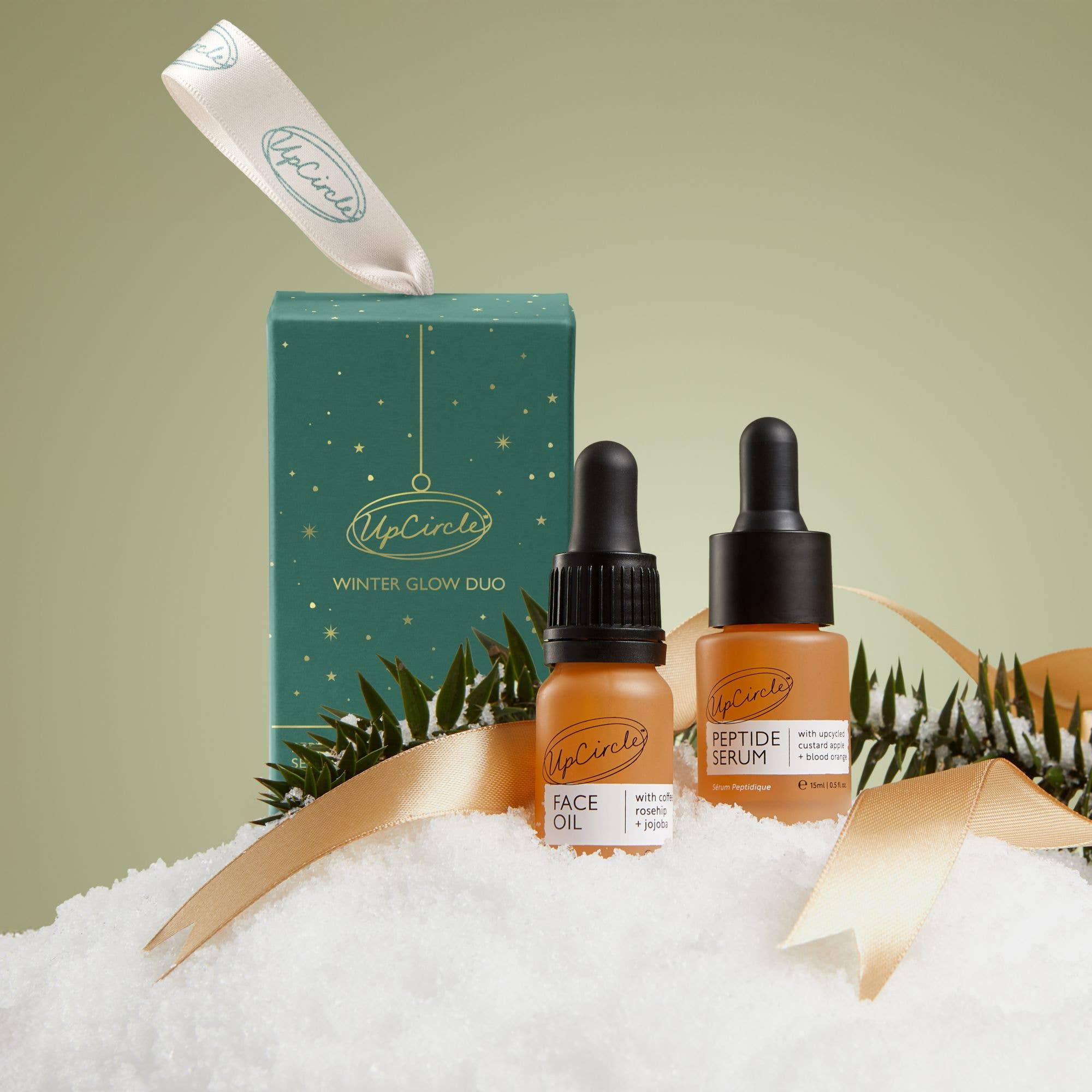 'Winter Glow' Vegan Natural Christmas Bauble | Gift Set