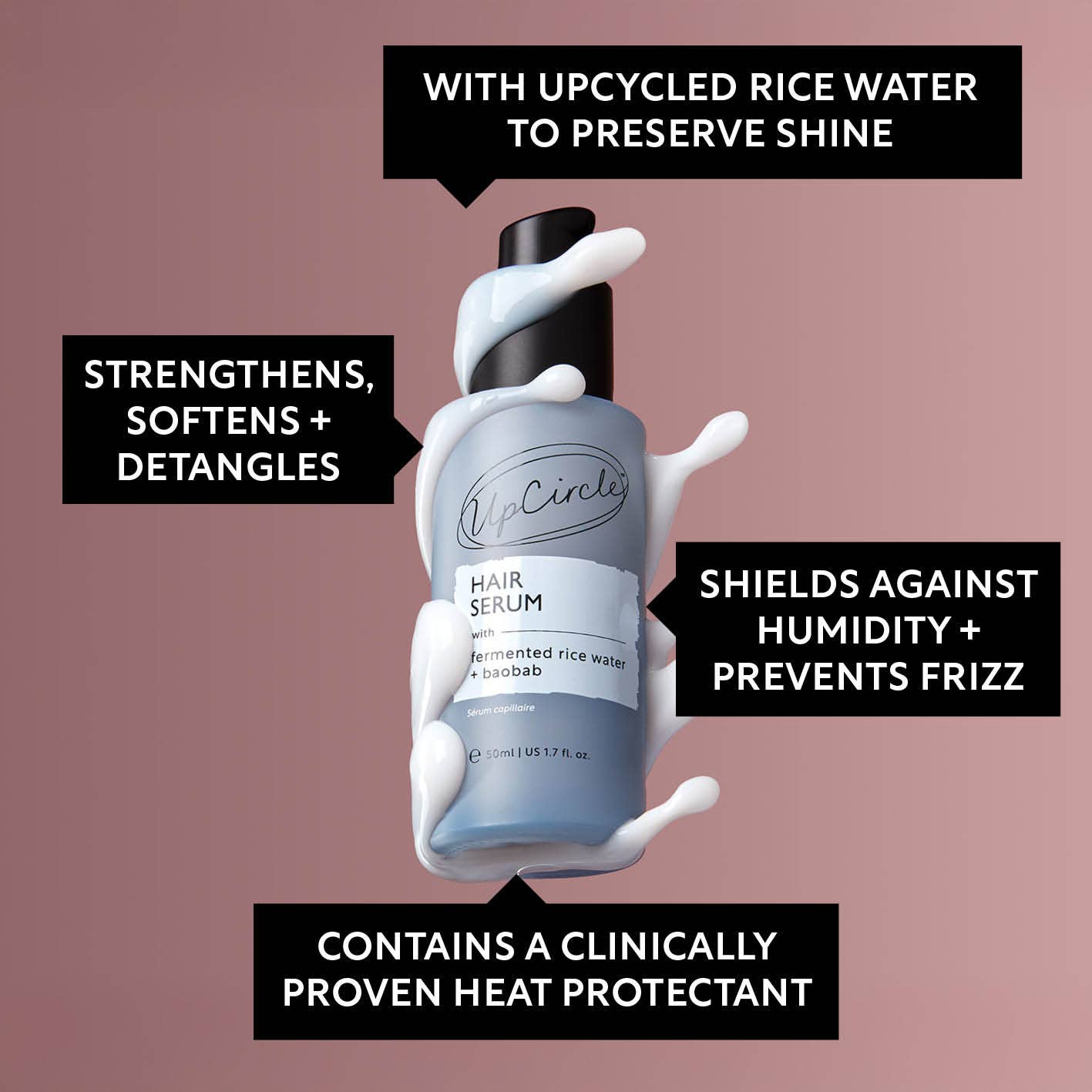 Hair Serum with Fermented Rice Water + Baobab