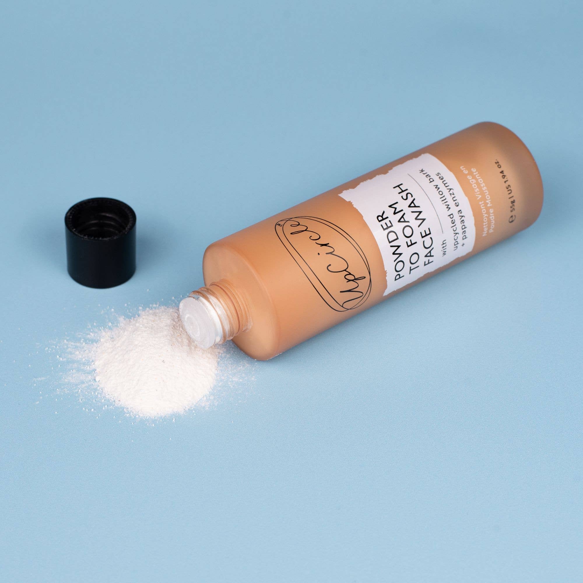 UpCircle Powder to Foam Face Wash | Willow Bark + Papaya Enzymes, 55g