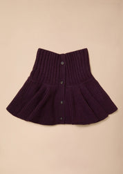Merino Wool Neck Warmer in Fig