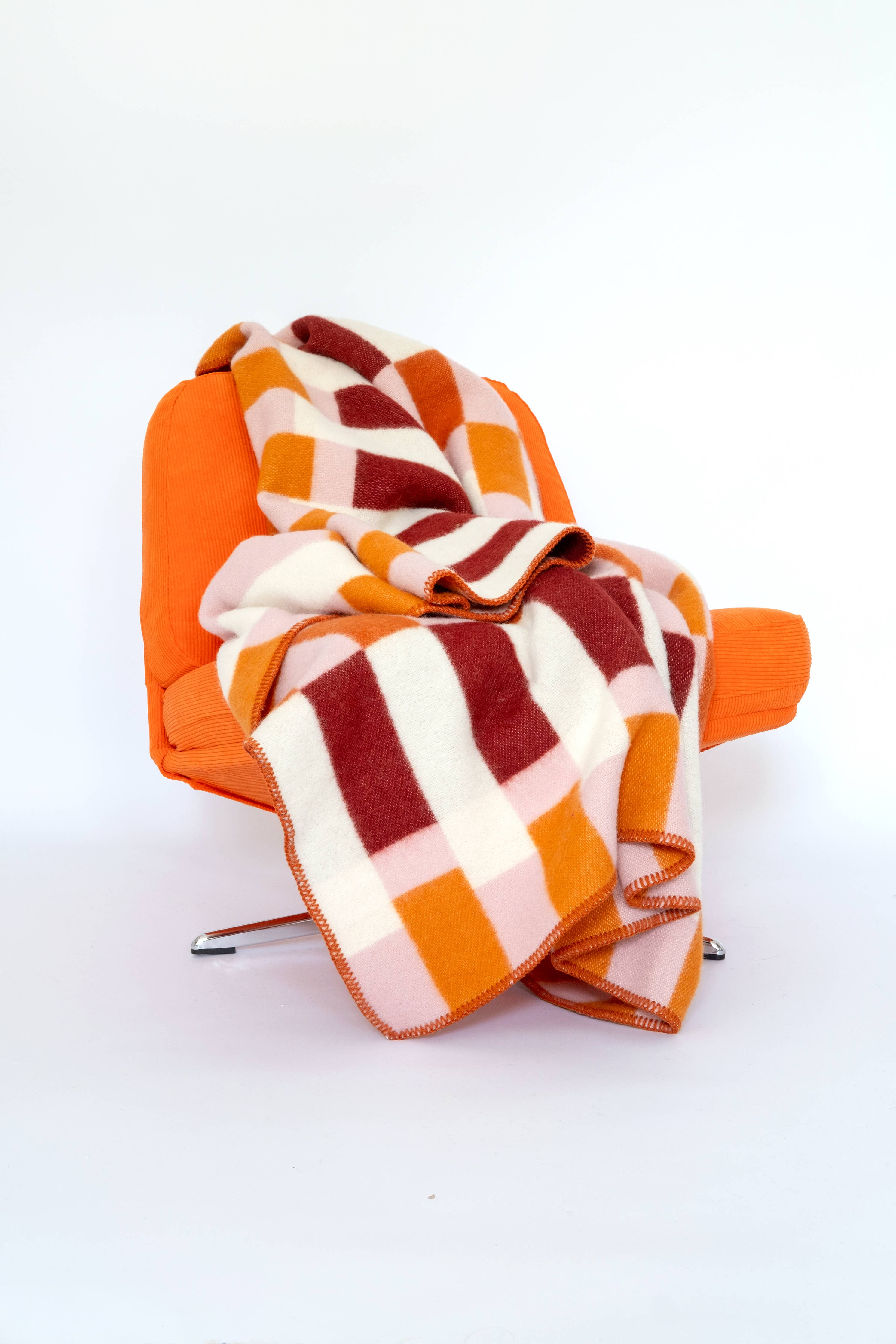Wool Throw Blanket | Studie Orange