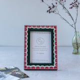 Photo Frame Handpainted | Scalloped