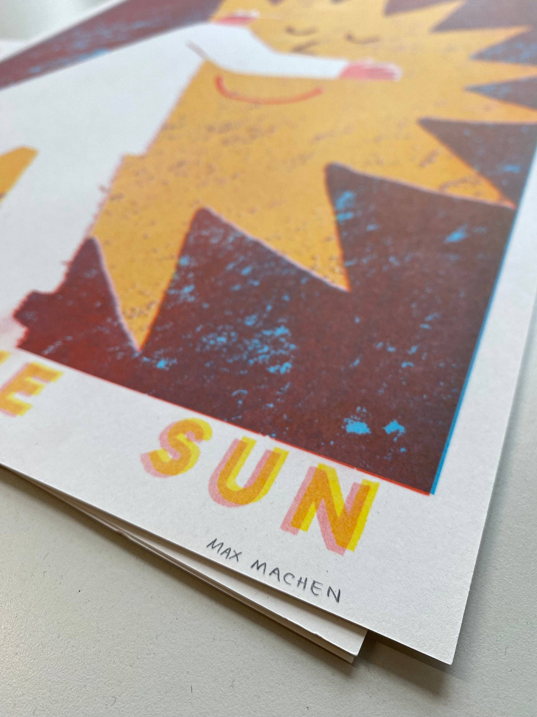 Spend Some Time With the Sun | Riso Print A3