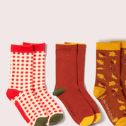 Golden Leaves Ankle Socks | 5 Pack
