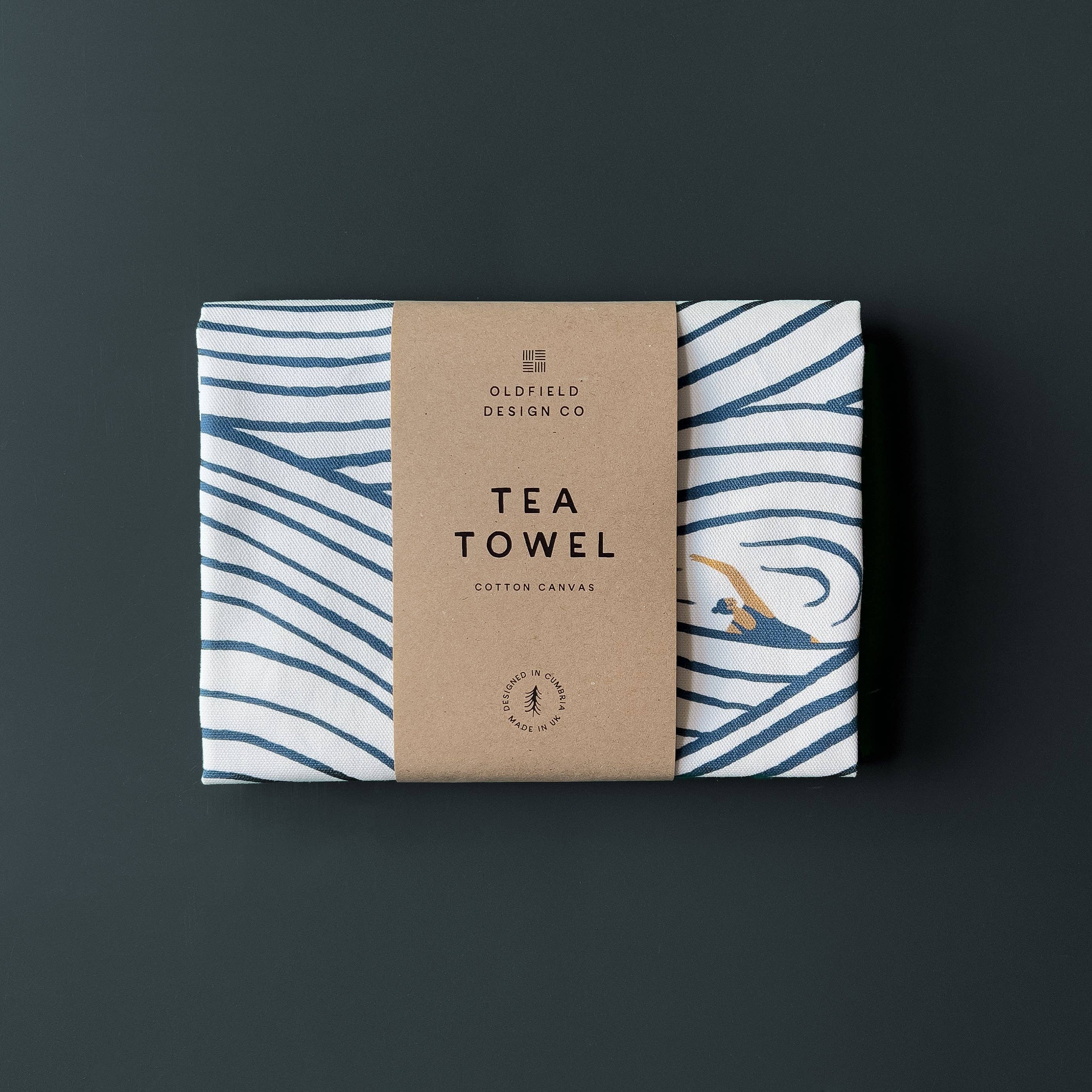 Swimming Pattern Tea Towel