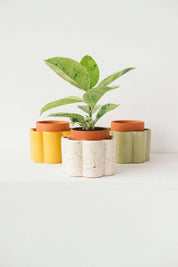 Self-Watering Pot | Paulita | Small Mustard Yellow