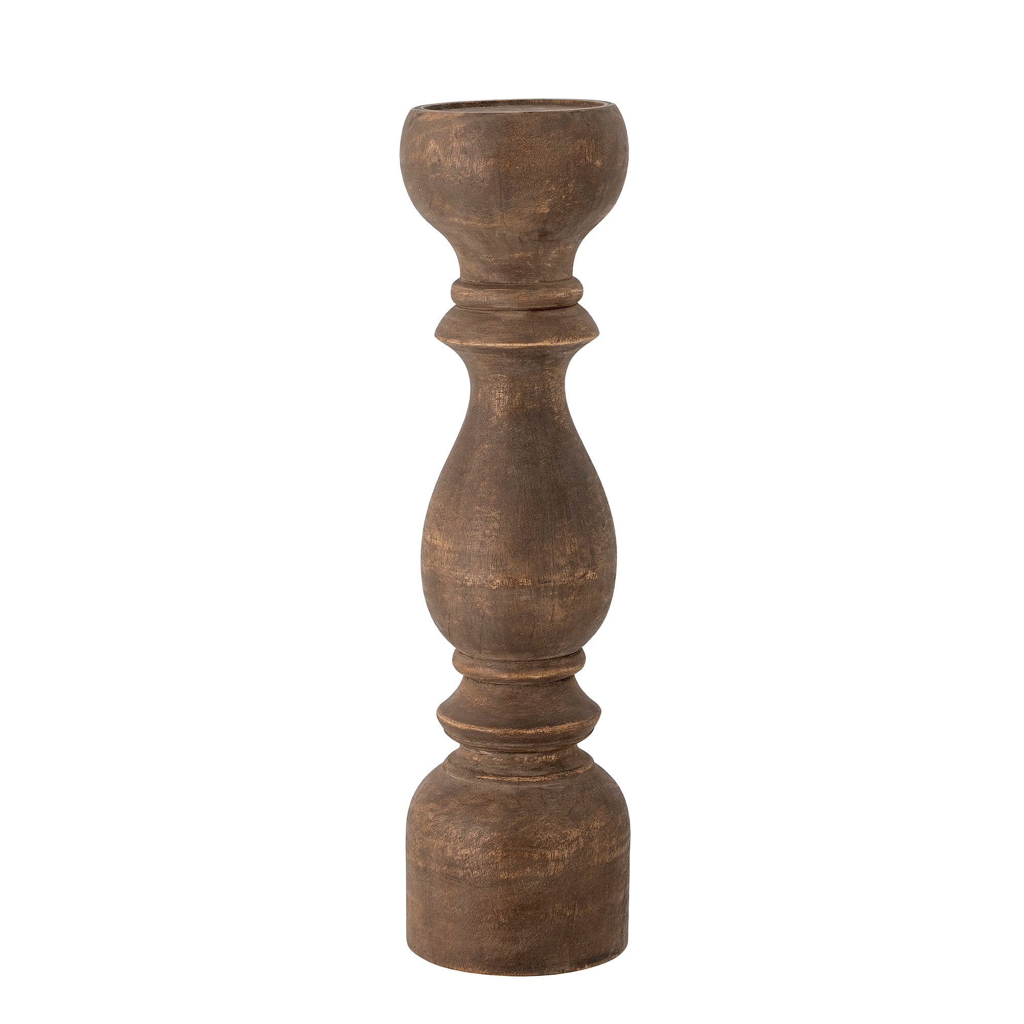 Regine Pedestal Candle Holder in Mango Wood