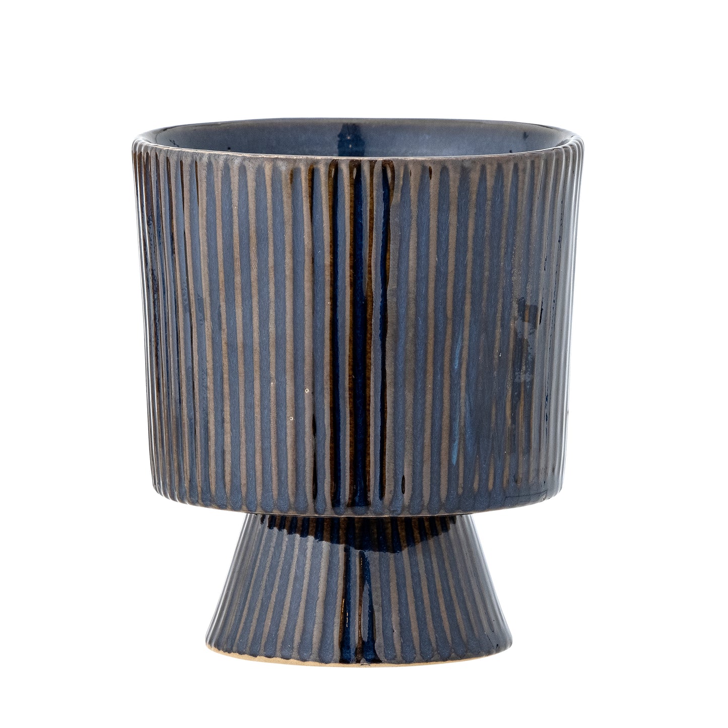 Ayleen Plant Pot | Blue Stoneware Ø12cm