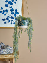 Mowbray Hanging Flowerpot | Blue Stoneware
