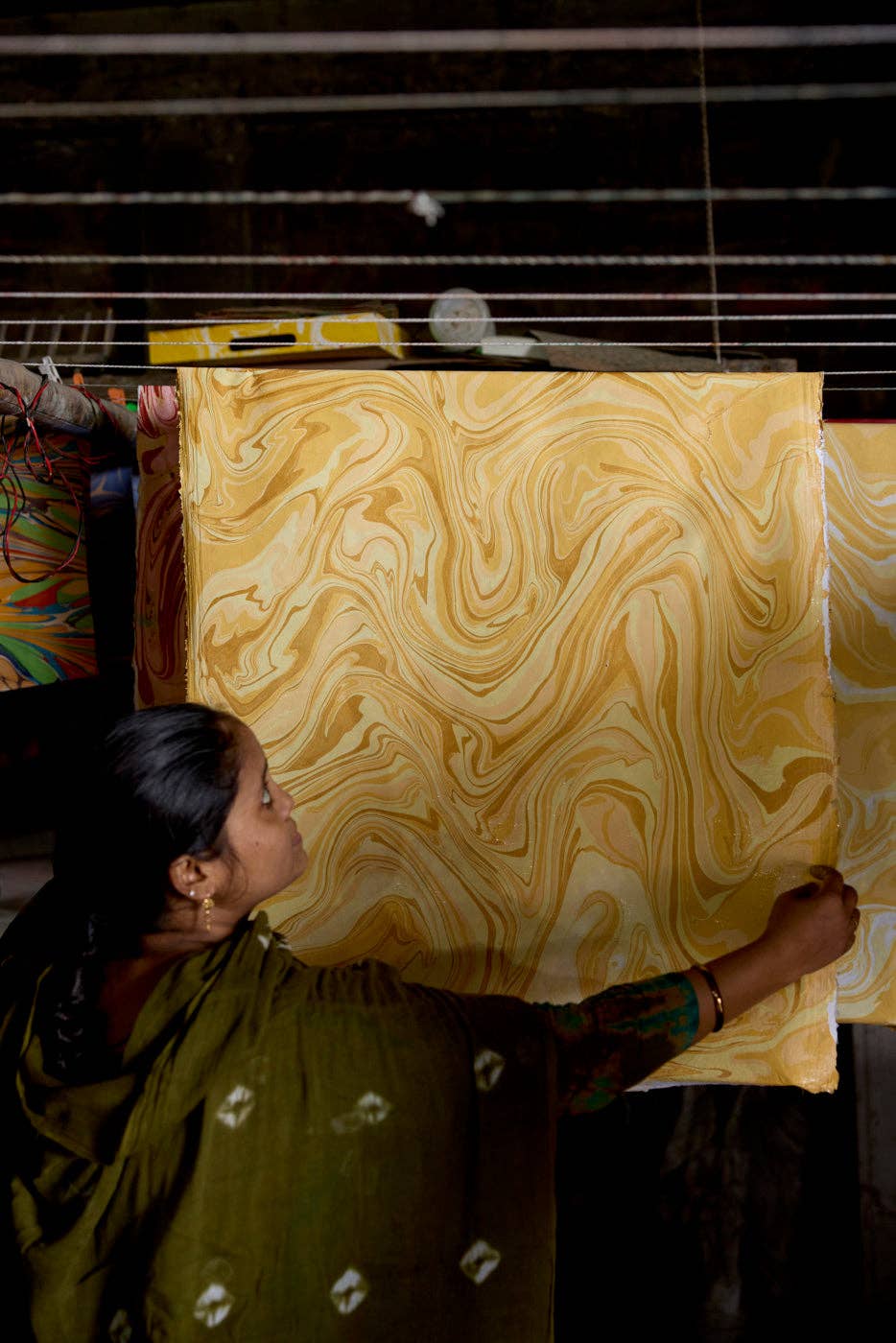 Hand Marbled Gift Bags (Large)