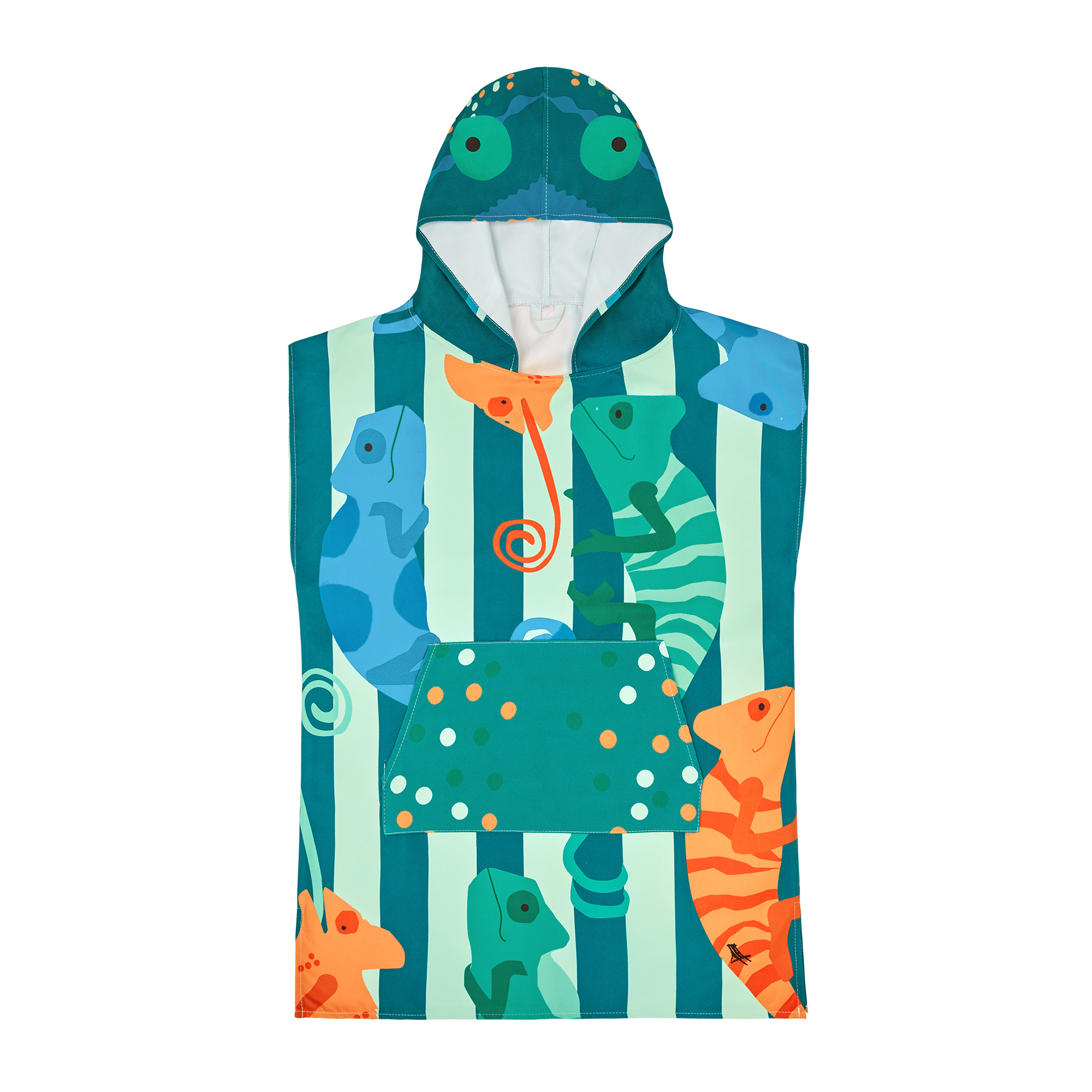 Kids Poncho - Karma Chameleon - Age 3-5