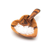 Olive Wood Heart Salt and Spice Dish
