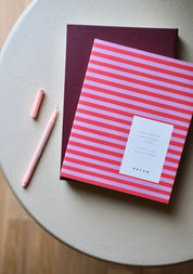 Alva Annual Calendar 2027 | Medium in Red Stripes