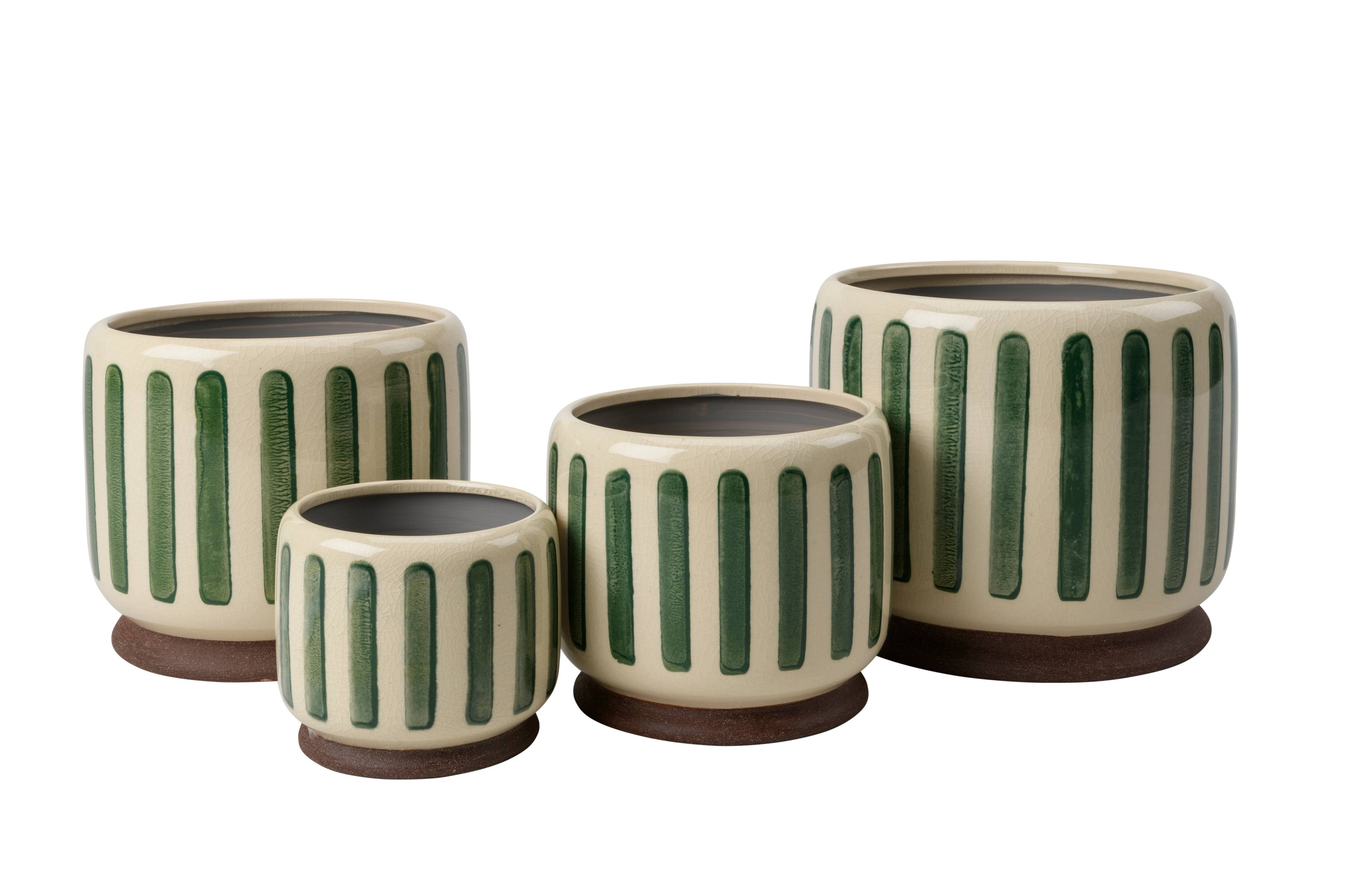 Indoor Pot | Green Stripe