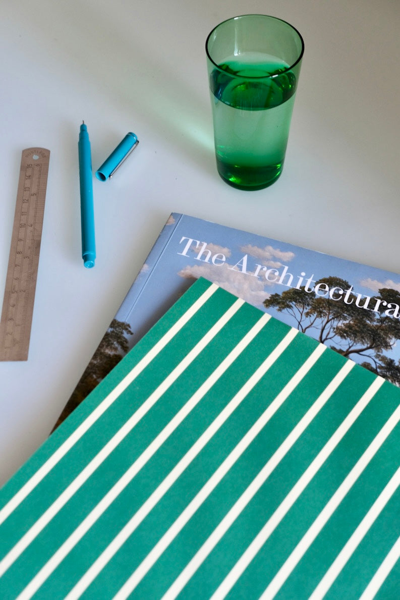 Vita Notebook | Large in Green & Yellow