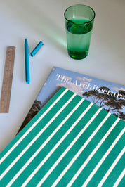 Vita Notebook | Large in Green & Yellow