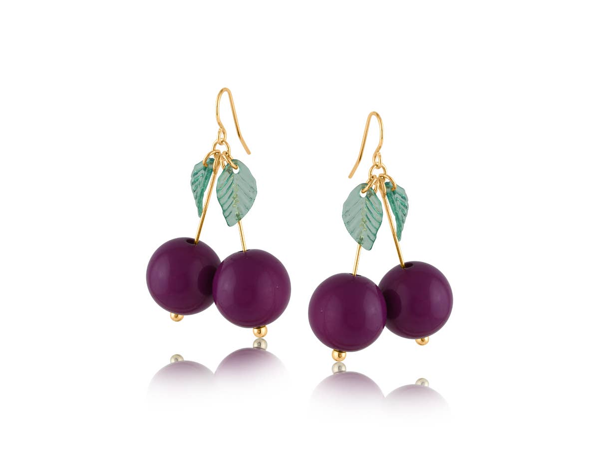 SAVANNA CHERRY DROP EARRINGS