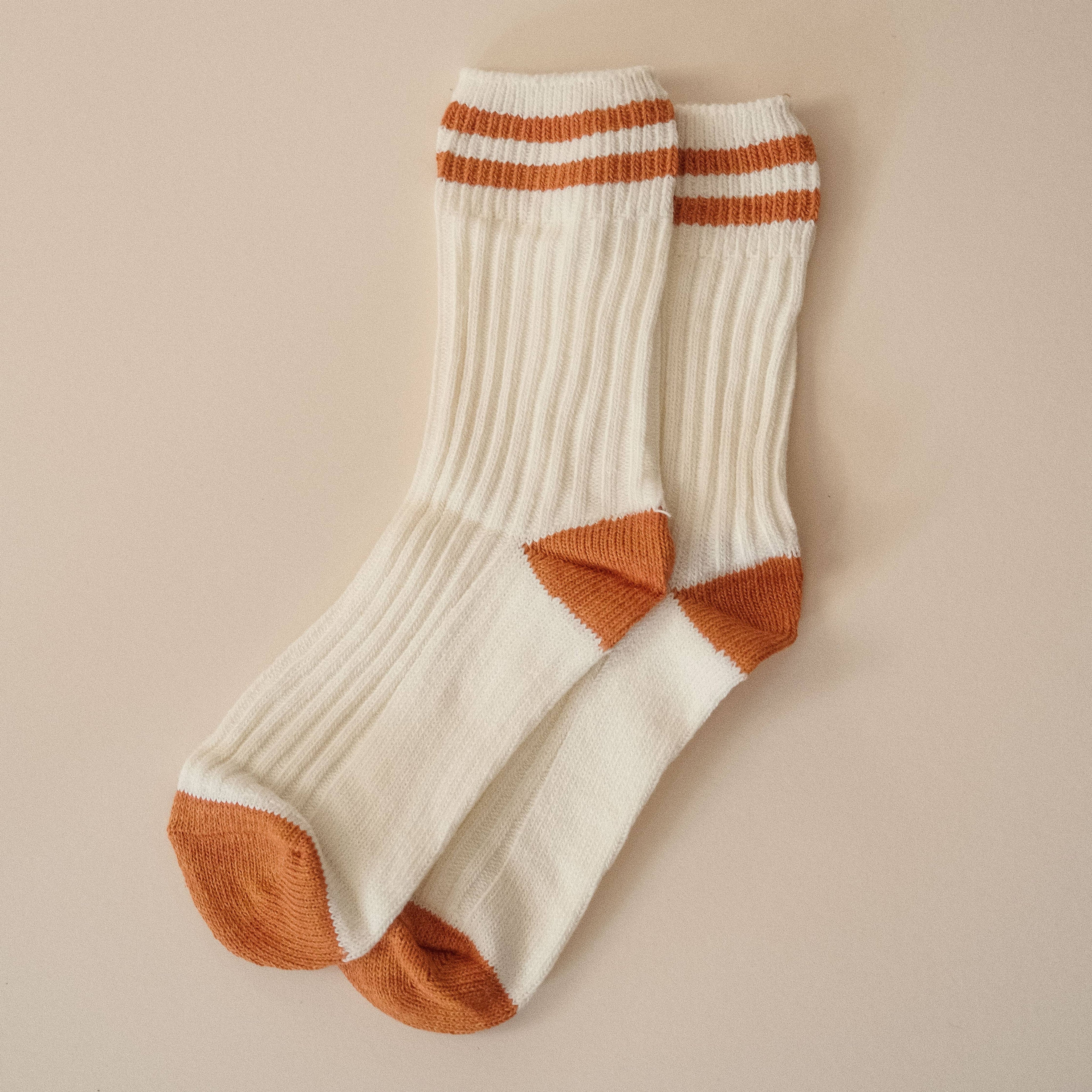 Varsity Knit Socks in Sunny Side