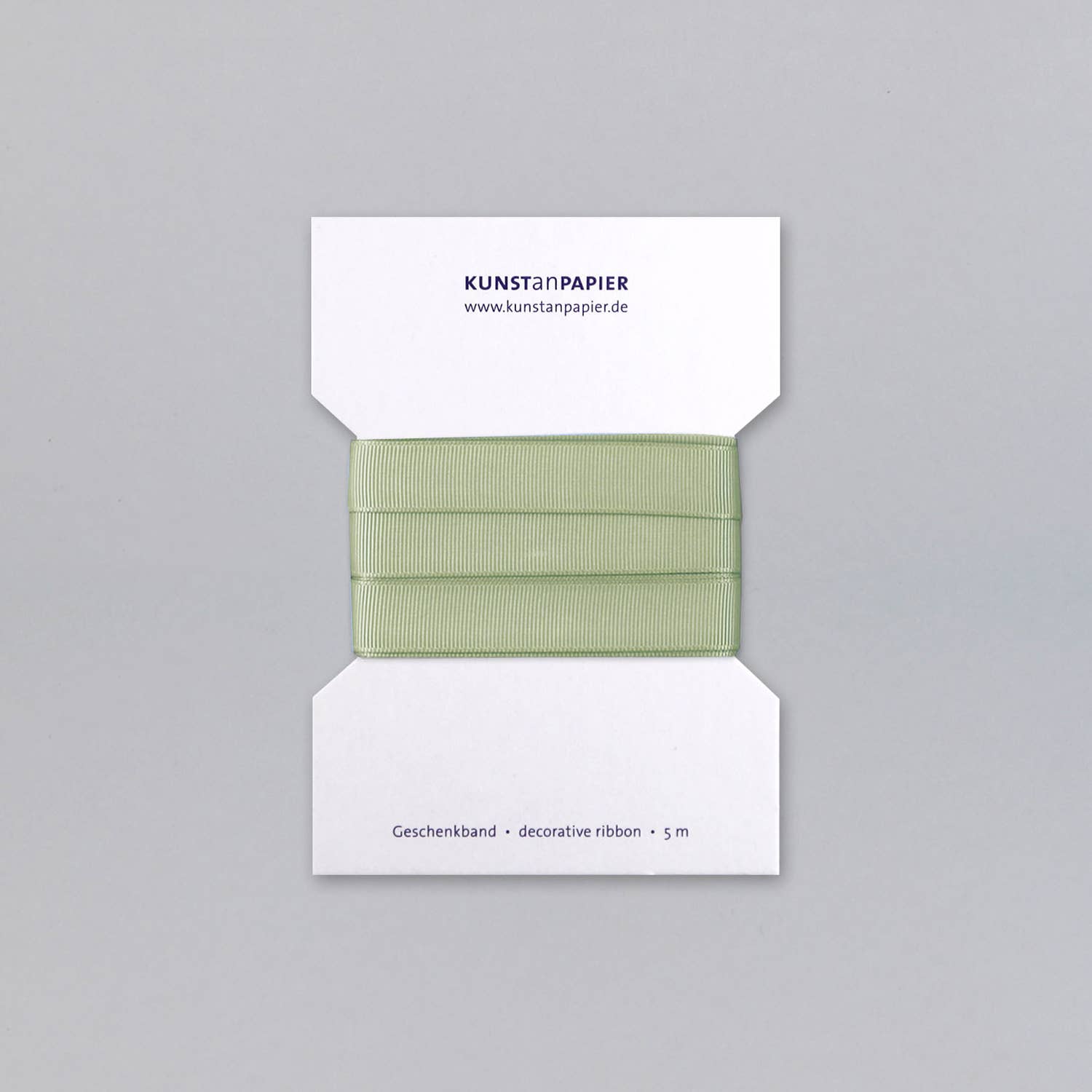 Gift ribbon grosgrain sage