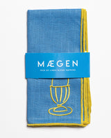 Linen Blend Napkins | Egg | Set of 2 Embroidered Napkins