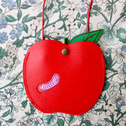 Apple Pocket Purse in Red