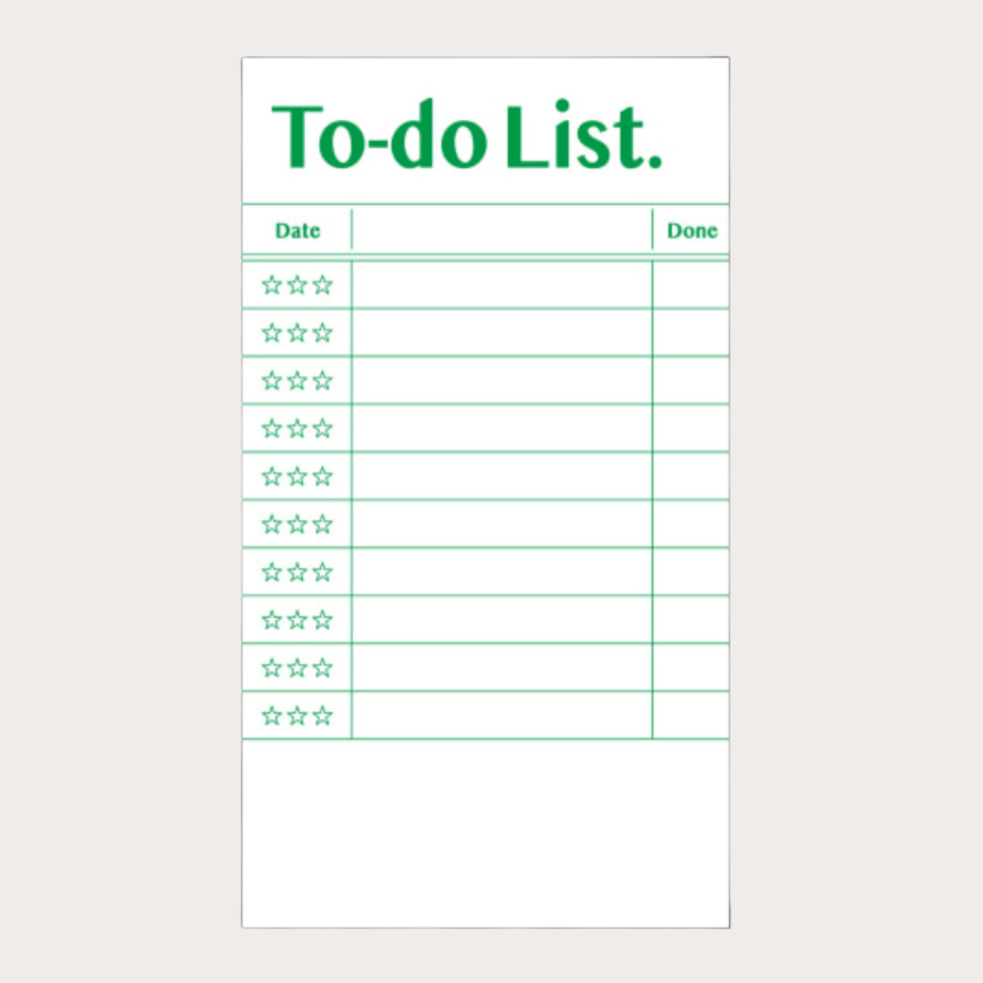 Paperian Lists to Live By memo pad, further view