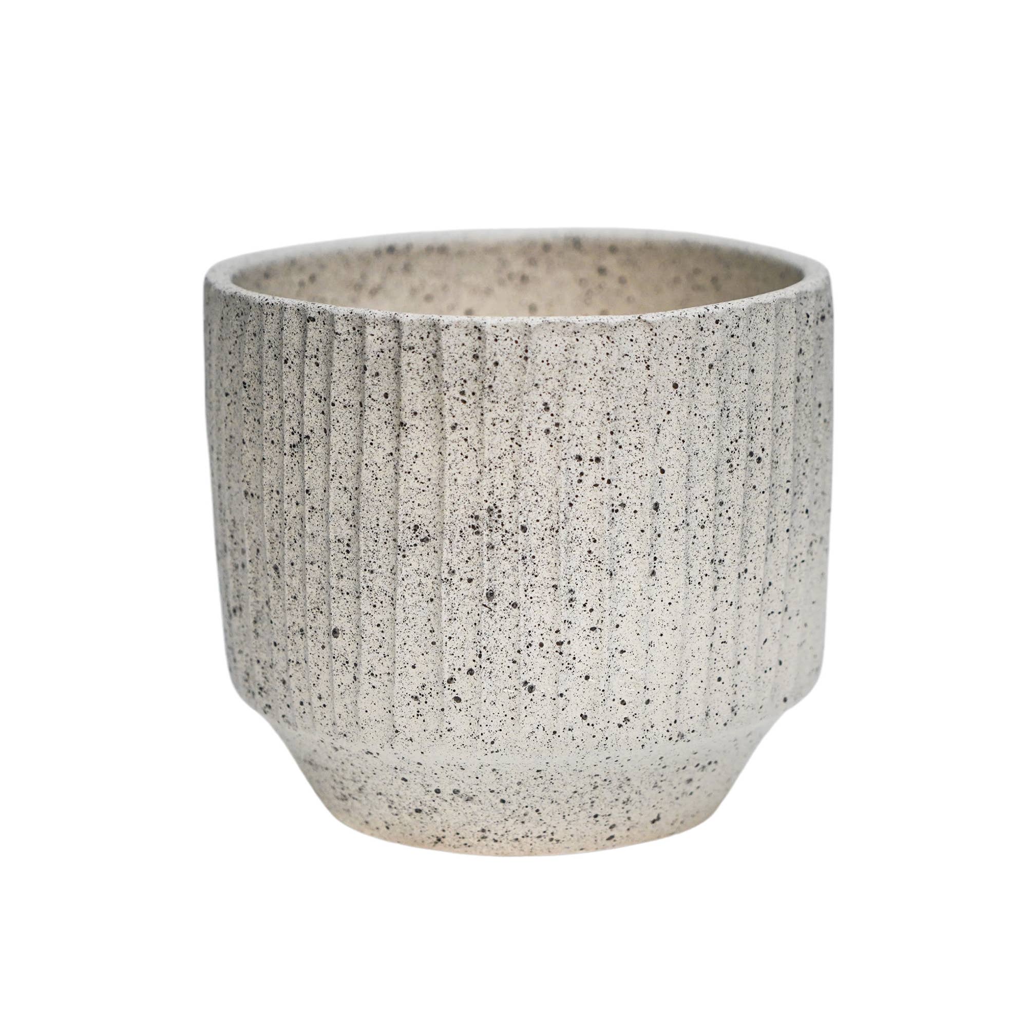 Solento Speckle Planter | Warm Grey