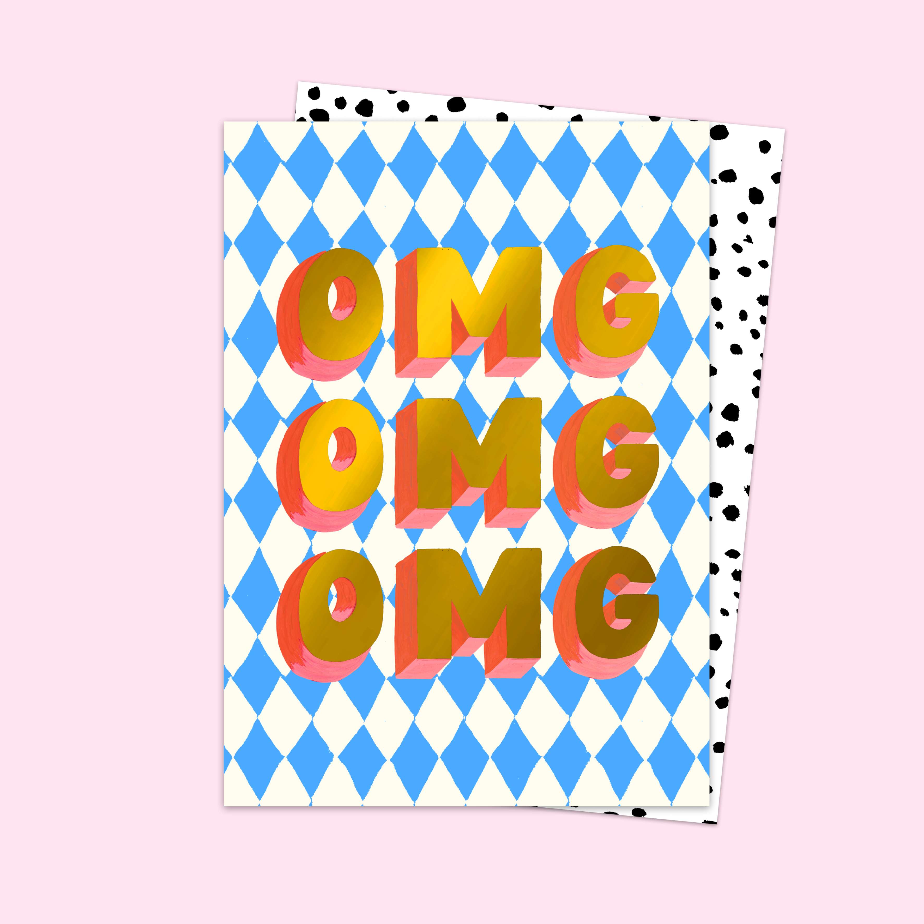 "OMG OMG OMG" Greeting Card