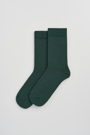 Deep Forest Green Merino Socks