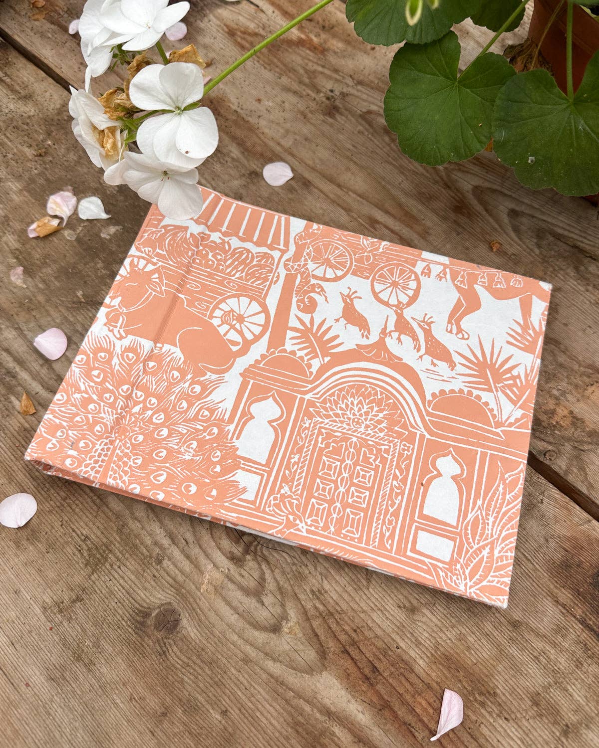 Hand Printed Hardback Photo Album 'Indian Toile’