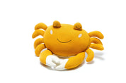 Tactile Crab Plush Toy Knitted Organic Cotton in Mustard