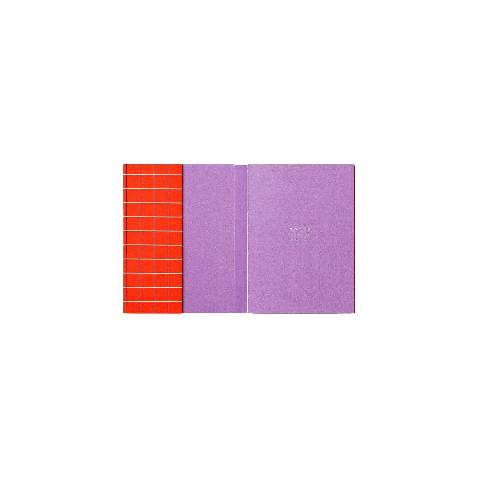 Uma Flatlay Notebook| Small in Orange Check