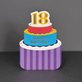 Age 18 Cake Card