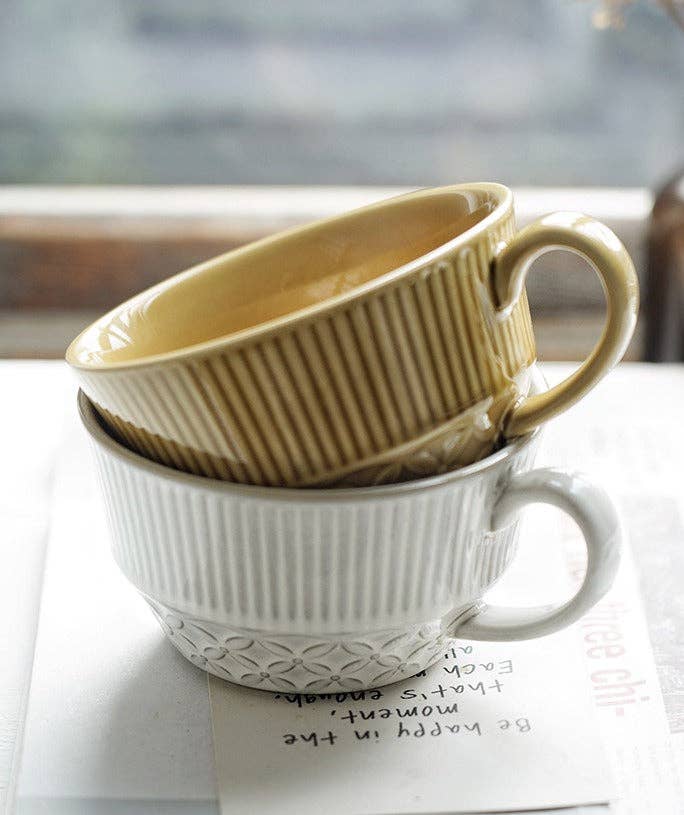 Japanese Kiln-Changed Ceramic XL Mug