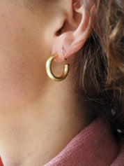 'Emma' Chunky Gold Hoop Earrings