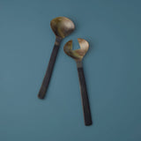 Horn Oval salad Serving Set