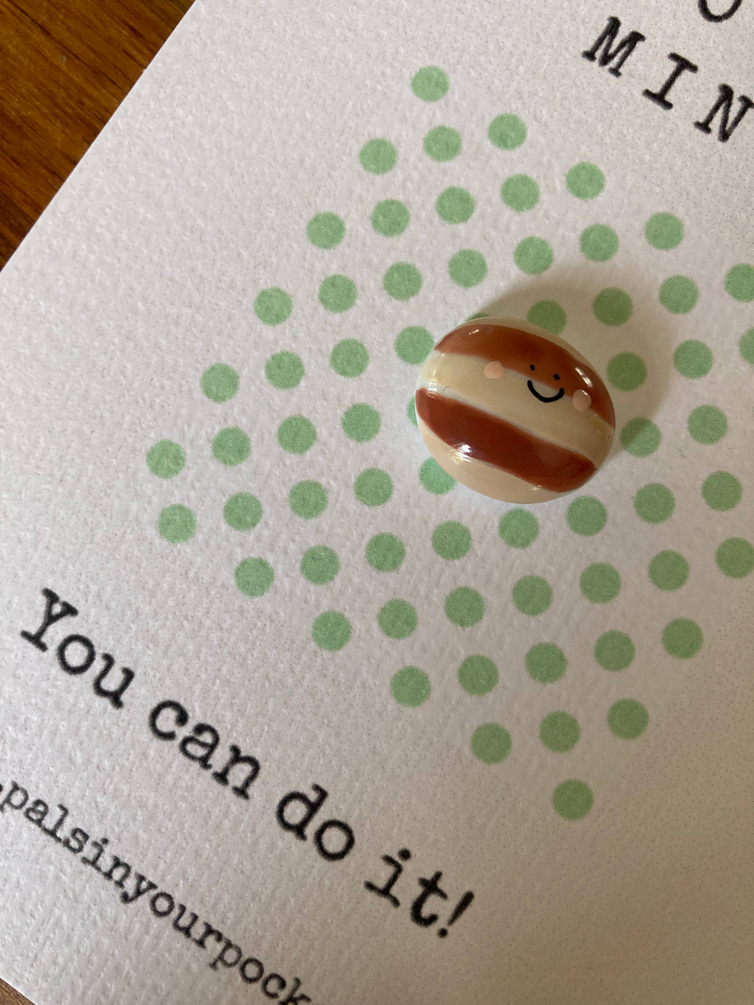 Good Luck Pocket Charm | "You Can Do It!" Encourage-Mint