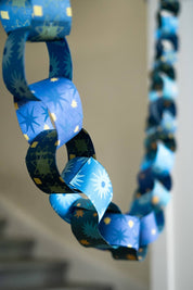 Blue and Yellow Paper Chain Kit